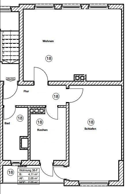 Pronájem bytu 2+1 65 m², Okenstraße 38, Nürnberg, Bavorsko Pronájem bytu 2+1 65 m², Okenstraße 38, Nürnberg, Bavorsko