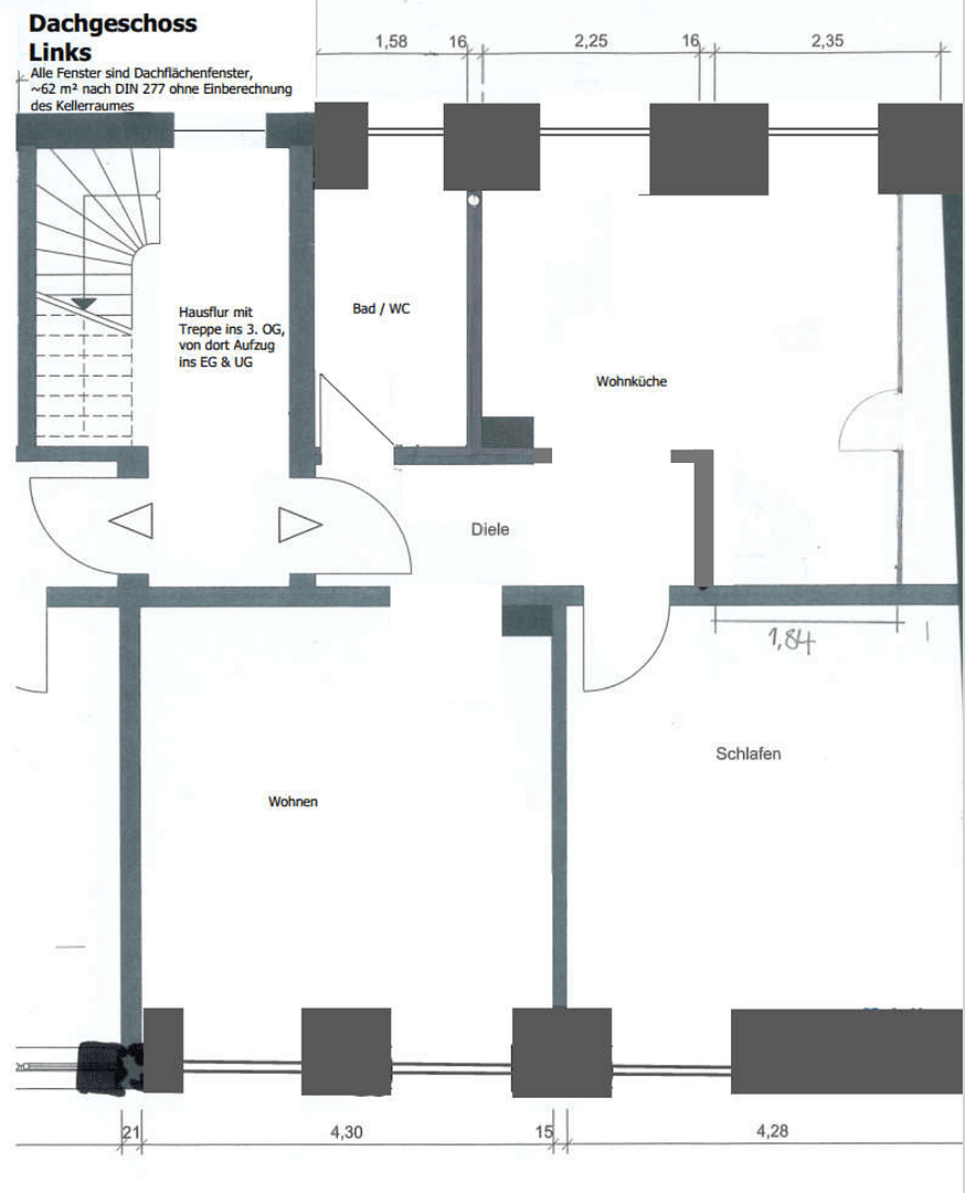 Pronájem bytu 2+kk 62 m², Heiligenhaus, Severní Porýní-Vestfálsko Pronájem bytu 2+kk 62 m², Heiligenhaus, Severní Porýní-Vestfálsko