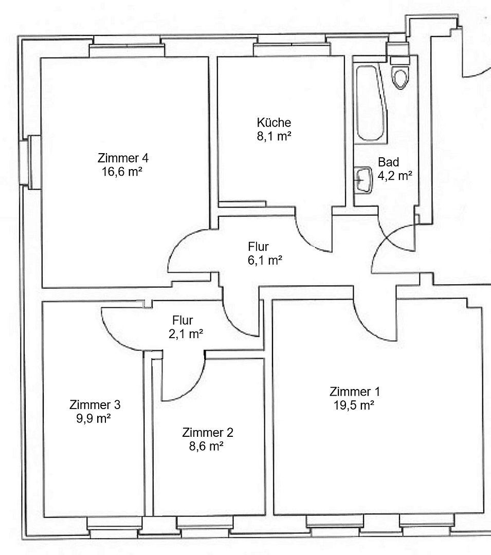 Pronájem bytu 4+1 76 m², Ernst-Thälmann-Straße 50, Sandersdorf-Brehna, Sasko-Anhaltsko Pronájem bytu 4+1 76 m², Ernst-Thälmann-Straße 50, Sandersdorf-Brehna, Sasko-Anhaltsko