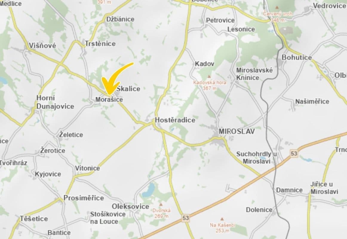 Prodej pozemku 1.918 m², Morašice, Jihomoravský kraj Prodej pozemku 1.918 m², Morašice, Jihomoravský kraj