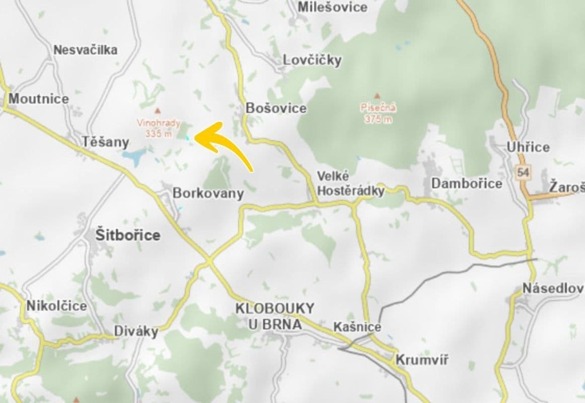 Prodej pozemku 1.184 m², Borkovany, Jihomoravský kraj Prodej pozemku 1.184 m², Borkovany, Jihomoravský kraj