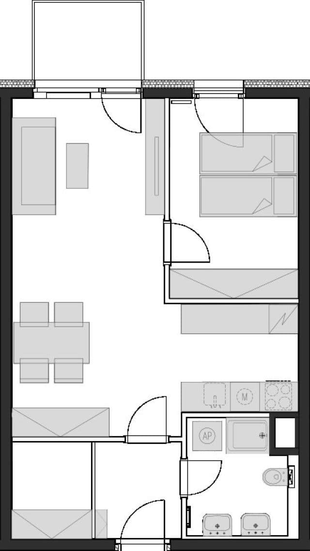 Pronájem bytu 2+kk 54 m², Jurkovičova, Praha, Praha Pronájem bytu 2+kk 54 m², Jurkovičova, Praha, Praha
