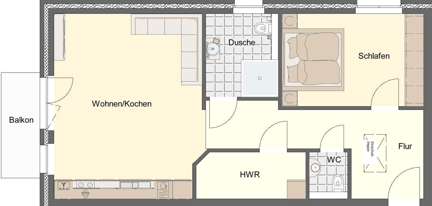 Pronájem bytu 2+1 69 m², Zur Dithmarscher Schweiz 27, Welmbüttel, Šlesvicko-Holštýnsko Pronájem bytu 2+1 69 m², Zur Dithmarscher Schweiz 27, Welmbüttel, Šlesvicko-Holštýnsko