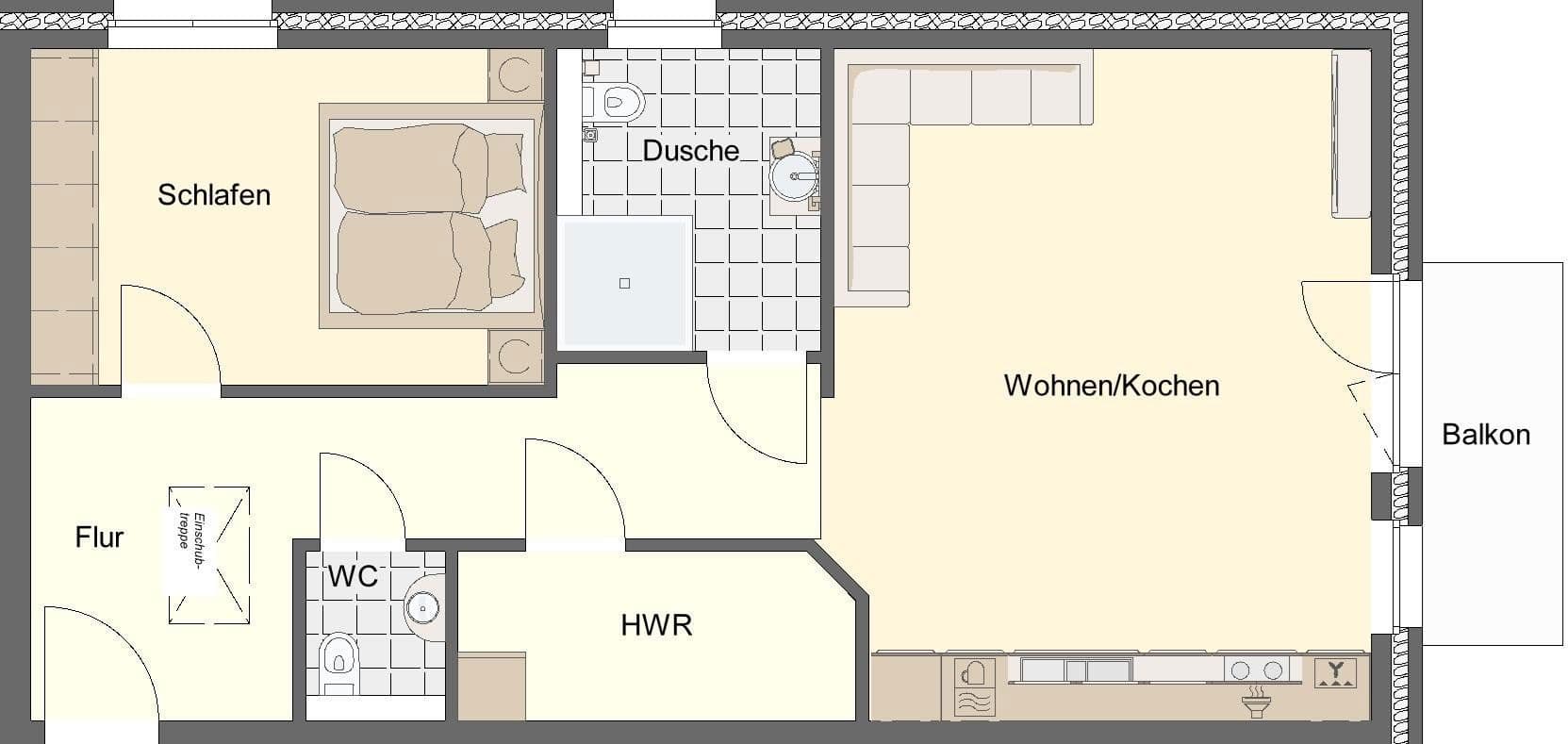 Pronájem bytu 2+1 69 m², Zur Dithmarscher Schweiz 27, Welmbüttel, Šlesvicko-Holštýnsko Pronájem bytu 2+1 69 m², Zur Dithmarscher Schweiz 27, Welmbüttel, Šlesvicko-Holštýnsko