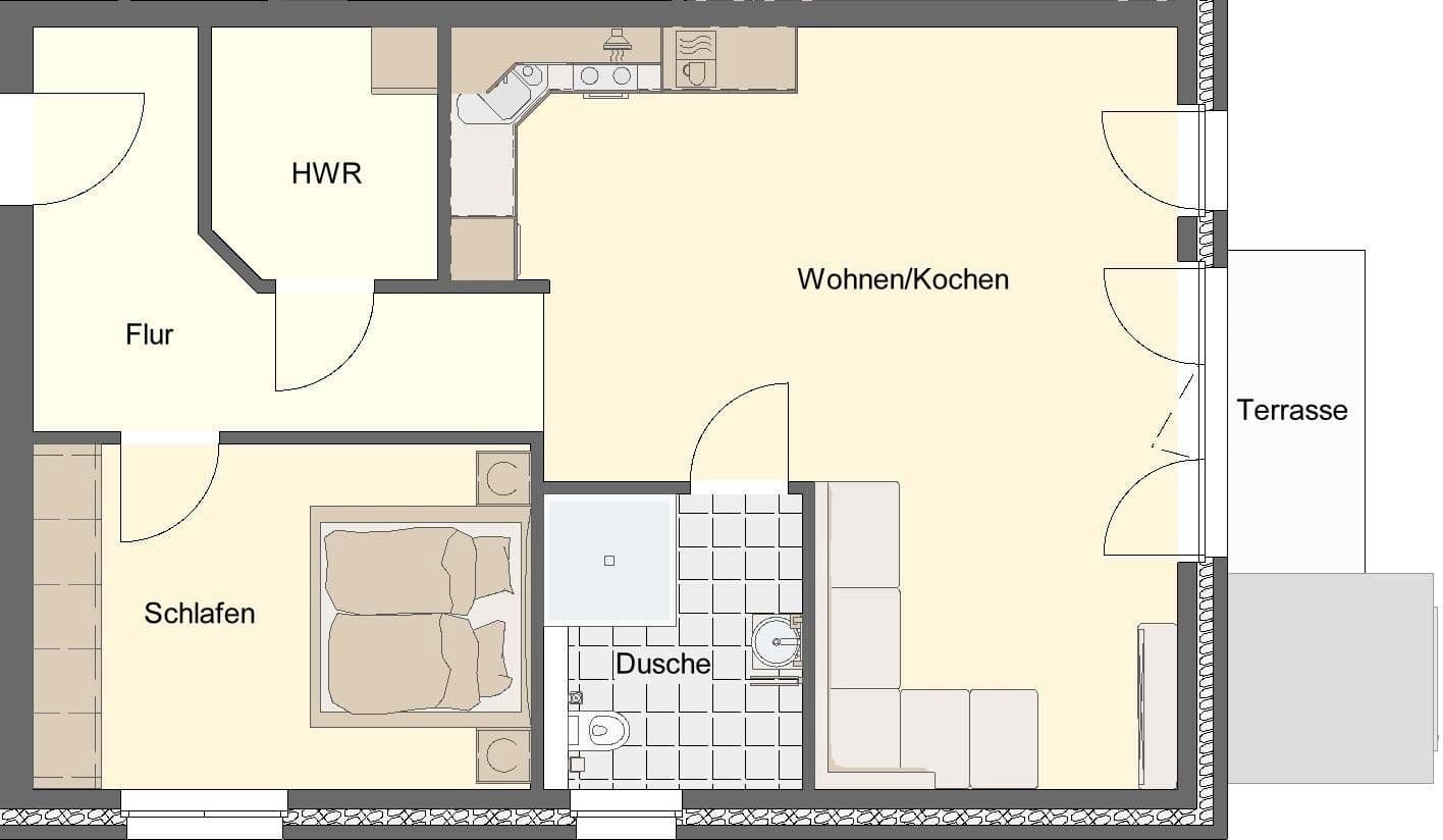 Pronájem bytu 2+1 69 m², Zur Dithmarscher Schweiz 27, Welmbüttel, Šlesvicko-Holštýnsko Pronájem bytu 2+1 69 m², Zur Dithmarscher Schweiz 27, Welmbüttel, Šlesvicko-Holštýnsko