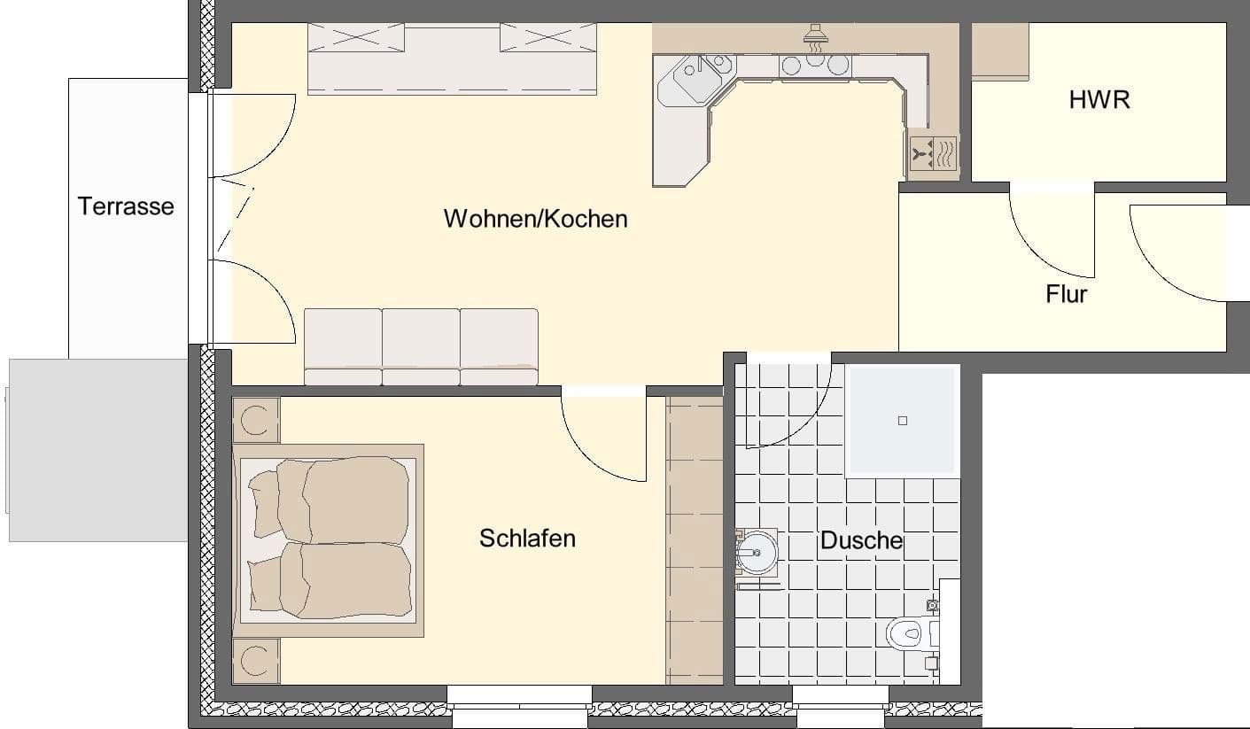 Pronájem bytu 2+1 69 m², Zur Dithmarscher Schweiz 27, Welmbüttel, Šlesvicko-Holštýnsko Pronájem bytu 2+1 69 m², Zur Dithmarscher Schweiz 27, Welmbüttel, Šlesvicko-Holštýnsko