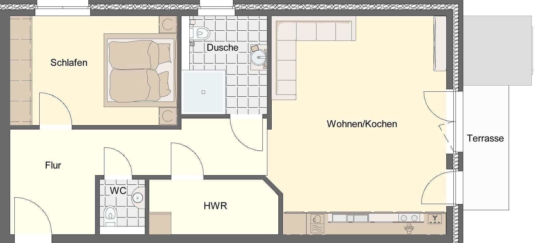 Pronájem bytu 2+1 69 m², Zur Dithmarscher Schweiz 27, Welmbüttel, Šlesvicko-Holštýnsko Pronájem bytu 2+1 69 m², Zur Dithmarscher Schweiz 27, Welmbüttel, Šlesvicko-Holštýnsko