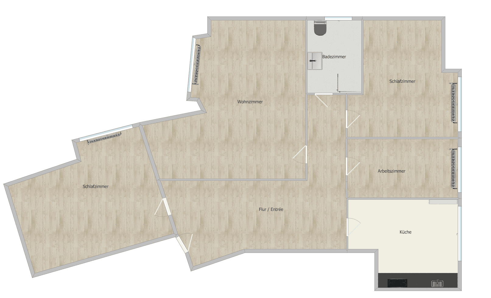 Pronájem bytu 4+1 90 m², Leverkusen, Severní Porýní-Vestfálsko Pronájem bytu 4+1 90 m², Leverkusen, Severní Porýní-Vestfálsko