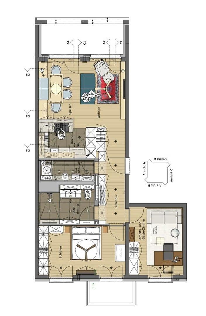 Prodej bytu 3+1 86 m², München, Bavorsko Prodej bytu 3+1 86 m², München, Bavorsko