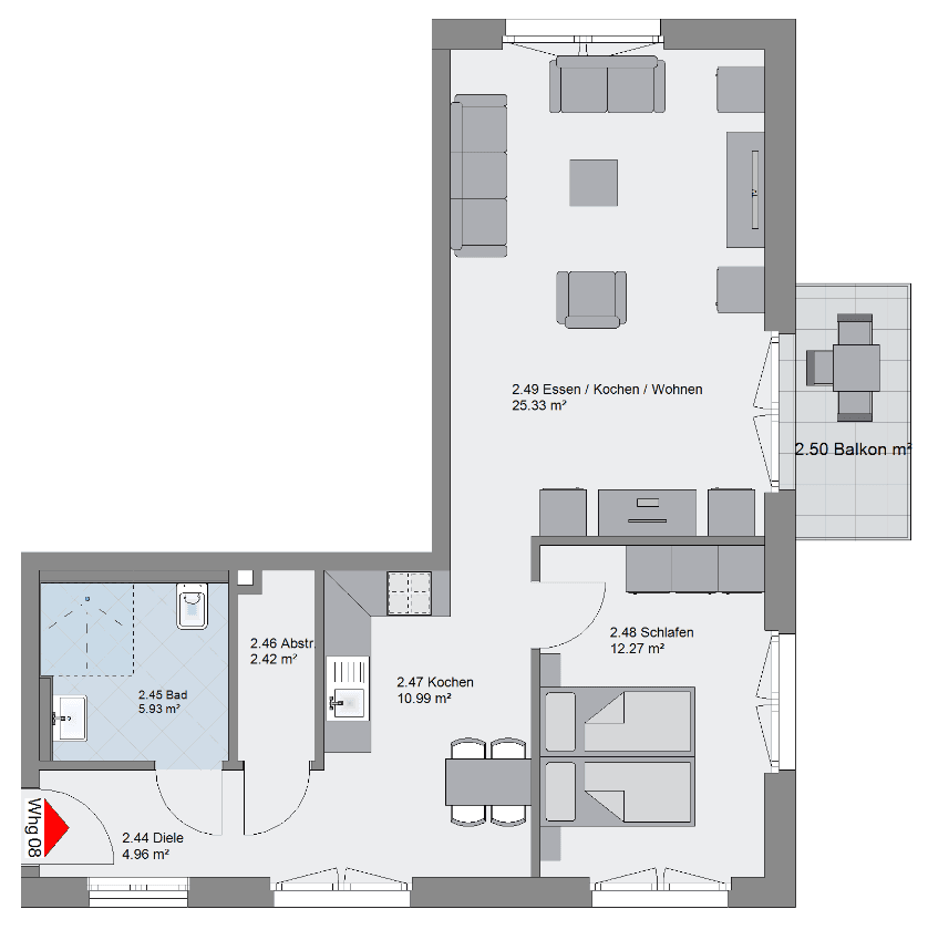 Prodej bytu 2+1 68 m², Stemwarder Str. 24, Hamburg, Hamburg Prodej bytu 2+1 68 m², Stemwarder Str. 24, Hamburg, Hamburg