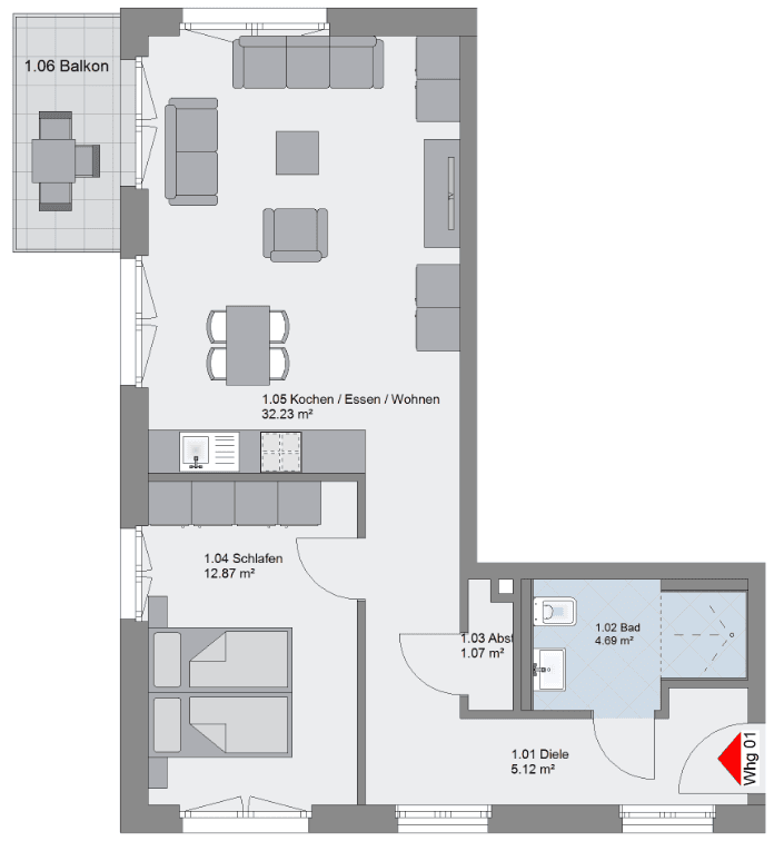 Prodej bytu 2+1 62 m², Stemwarder Str. 24, Hamburg, Hamburg Prodej bytu 2+1 62 m², Stemwarder Str. 24, Hamburg, Hamburg