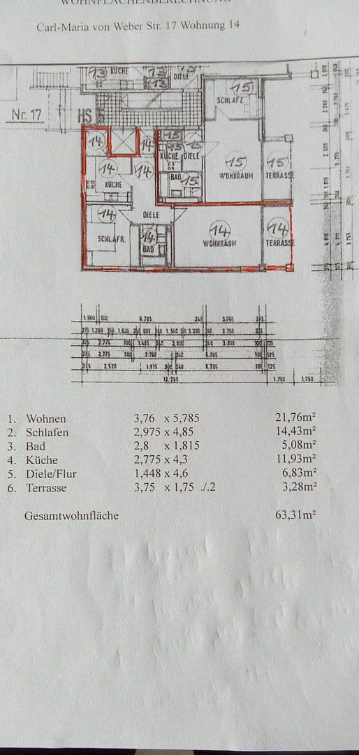 Prodej bytu 2+1 64 m², Carl Maria von Weber Str 17, Rendsburg, Šlesvicko-Holštýnsko Prodej bytu 2+1 64 m², Carl Maria von Weber Str 17, Rendsburg, Šlesvicko-Holštýnsko