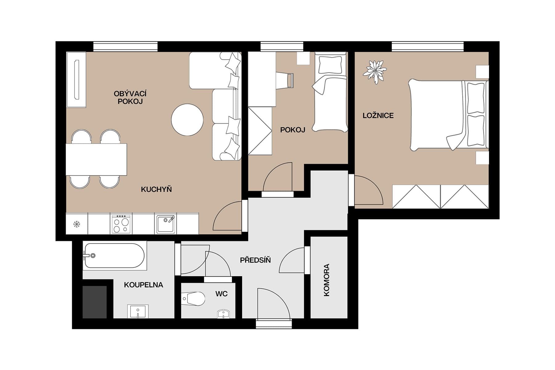 Prodej bytu 3+kk 65 m², Augustina Lukeše, Brandýs nad Labem-Stará Boleslav, Středočeský kraj Prodej bytu 3+kk 65 m², Augustina Lukeše, Brandýs nad Labem-Stará Boleslav, Středočeský kraj