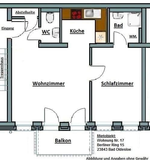 Pronájem bytu 2+1 47 m², Berliner Ring 15, Bad Oldesloe, Šlesvicko-Holštýnsko Pronájem bytu 2+1 47 m², Berliner Ring 15, Bad Oldesloe, Šlesvicko-Holštýnsko