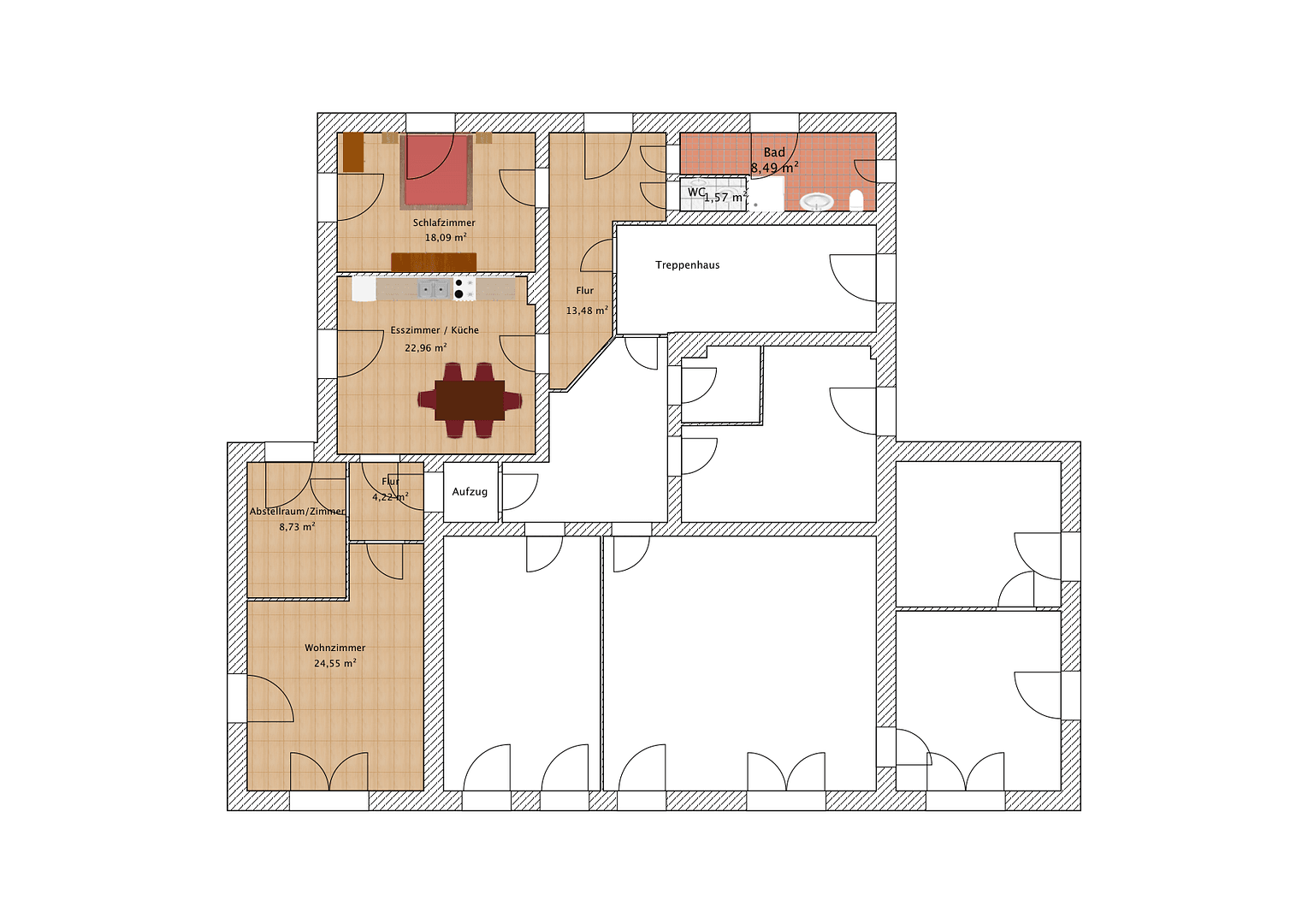 Pronájem bytu 3+1 100 m², Döllgaststraße 6, Augsburg, Bavorsko Pronájem bytu 3+1 100 m², Döllgaststraße 6, Augsburg, Bavorsko