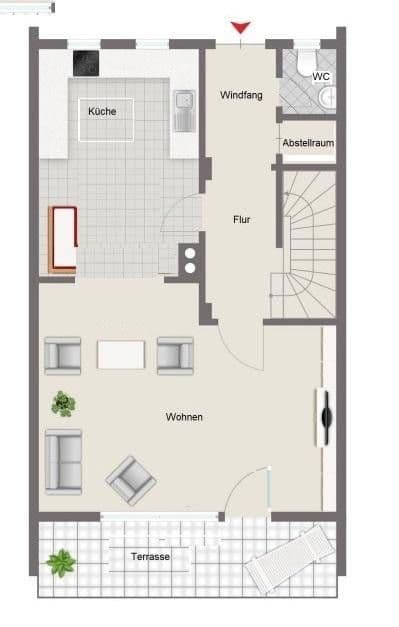 Pronájem domu 148 m², pozemek 150 m², Graben, Bavorsko Pronájem domu 148 m², pozemek 150 m², Graben, Bavorsko