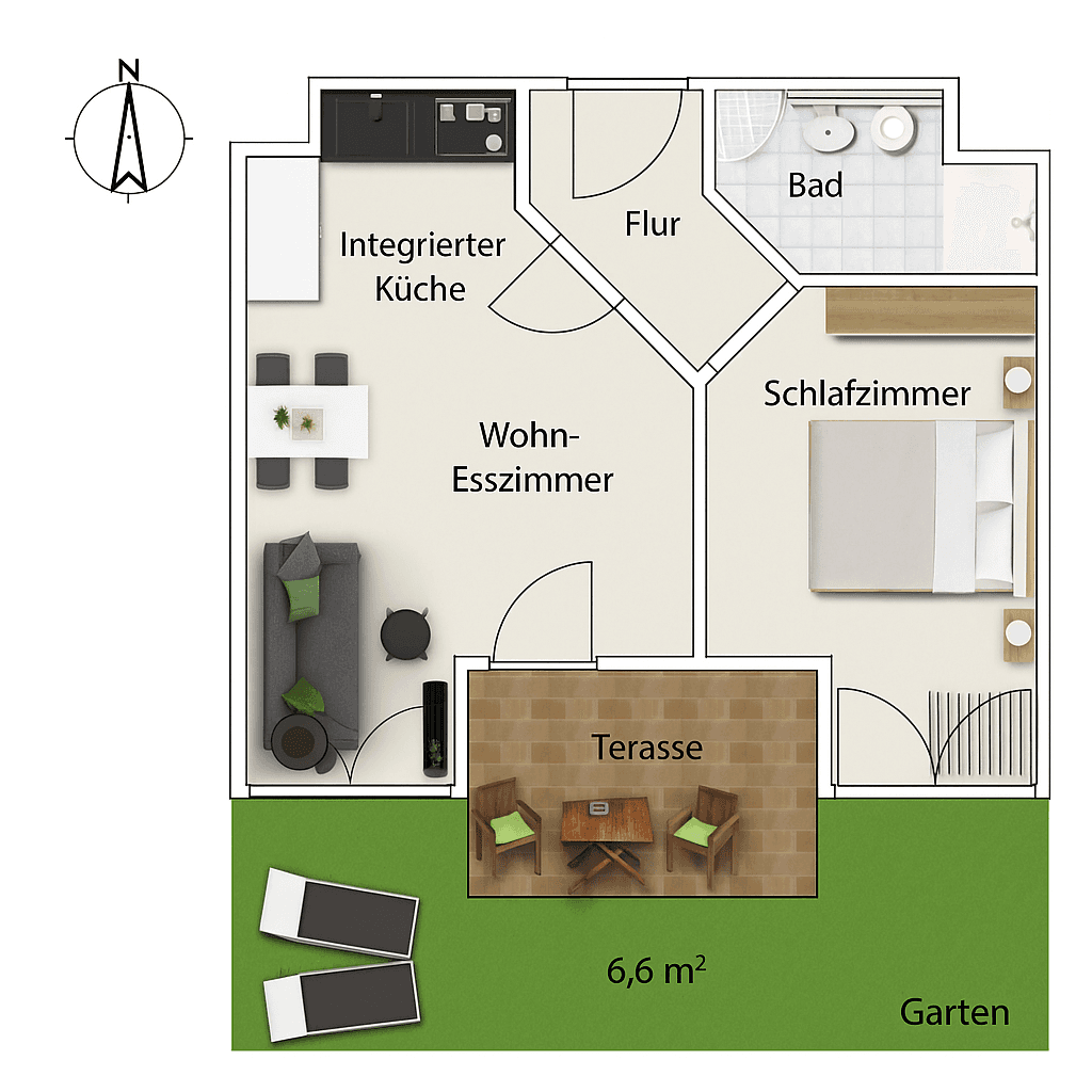 Pronájem bytu 2+1 40 m², Leonberg, Bádensko-Württembersko Pronájem bytu 2+1 40 m², Leonberg, Bádensko-Württembersko