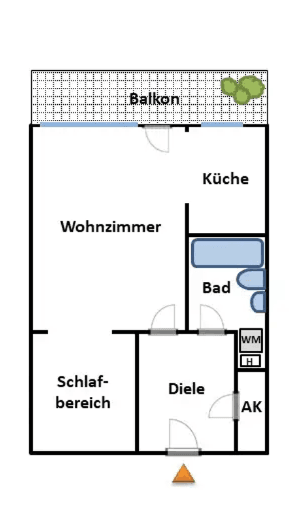 Pronájem bytu 1+1 44 m², Hubertusweg 13, Neuss, Severní Porýní-Vestfálsko Pronájem bytu 1+1 44 m², Hubertusweg 13, Neuss, Severní Porýní-Vestfálsko