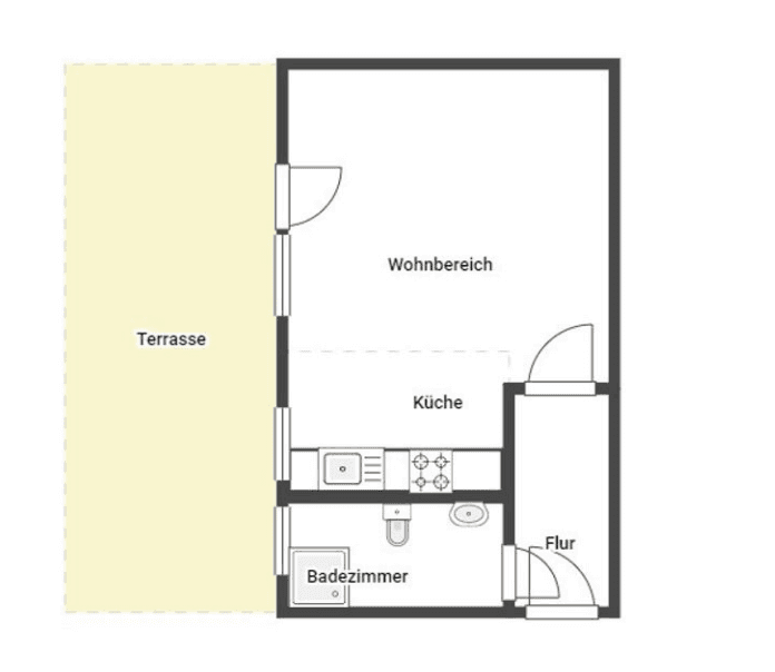 Pronájem bytu 1+1 30 m², Mainstraße 47, Stuttgart, Bádensko-Württembersko Pronájem bytu 1+1 30 m², Mainstraße 47, Stuttgart, Bádensko-Württembersko