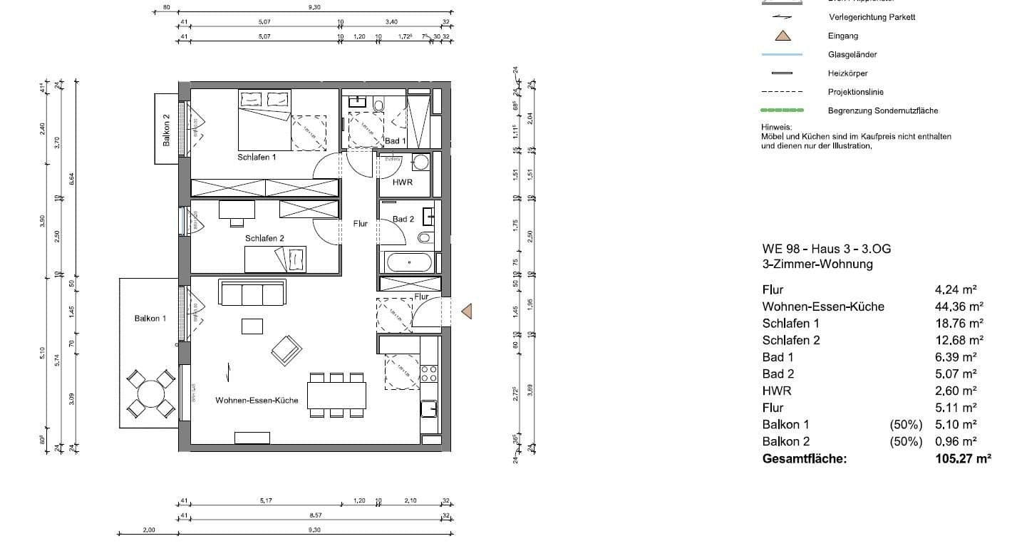 Pronájem bytu 3+1 105 m², Regattastr 51e, Berlin, Berlín Pronájem bytu 3+1 105 m², Regattastr 51e, Berlin, Berlín