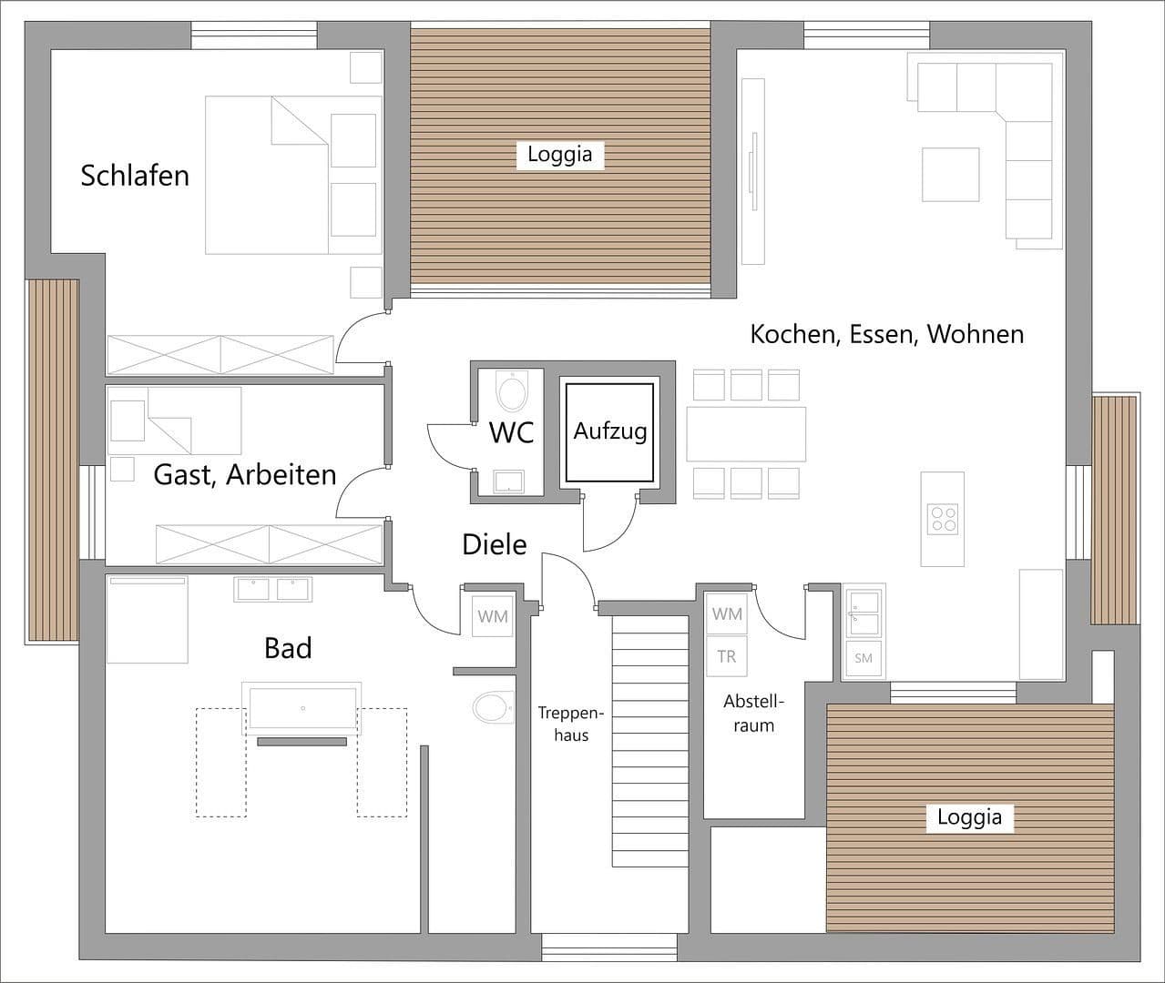 Pronájem bytu 3+1 134 m², Neunkirchen-Seelscheid, Severní Porýní-Vestfálsko Pronájem bytu 3+1 134 m², Neunkirchen-Seelscheid, Severní Porýní-Vestfálsko