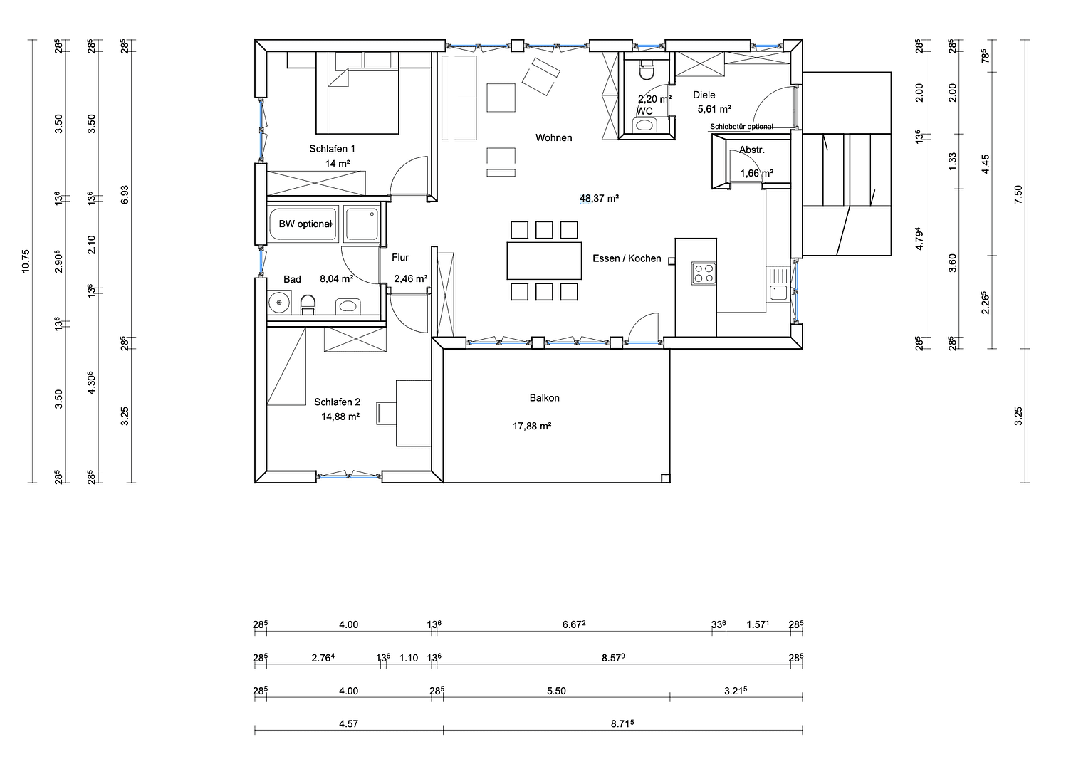 Pronájem bytu 3+kk 107 m², Meßkircher Straße 159, Stockach, Bádensko-Württembersko Pronájem bytu 3+kk 107 m², Meßkircher Straße 159, Stockach, Bádensko-Württembersko