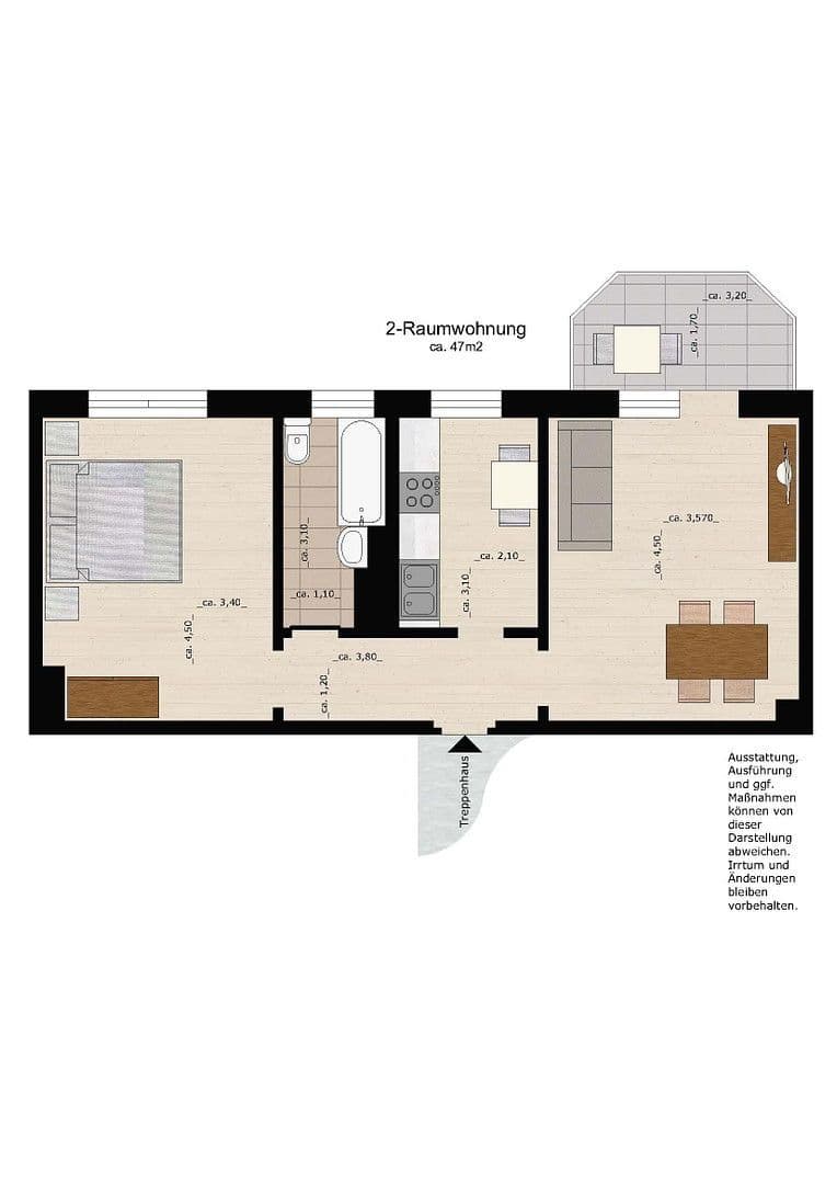 Pronájem bytu 2+1 47 m², Amalienstraße 132, Dessau-Roßlau, Sasko-Anhaltsko Pronájem bytu 2+1 47 m², Amalienstraße 132, Dessau-Roßlau, Sasko-Anhaltsko