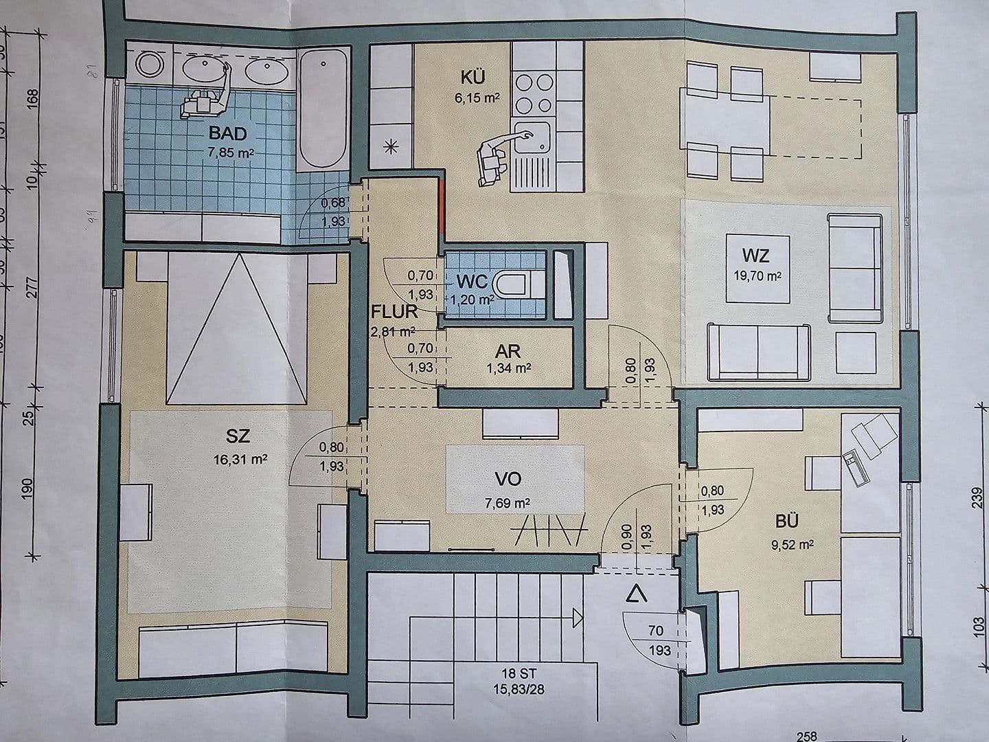 Prodej bytu 3+1 72 m², Auhofstrasse, Wien, Wien Prodej bytu 3+1 72 m², Auhofstrasse, Wien, Wien