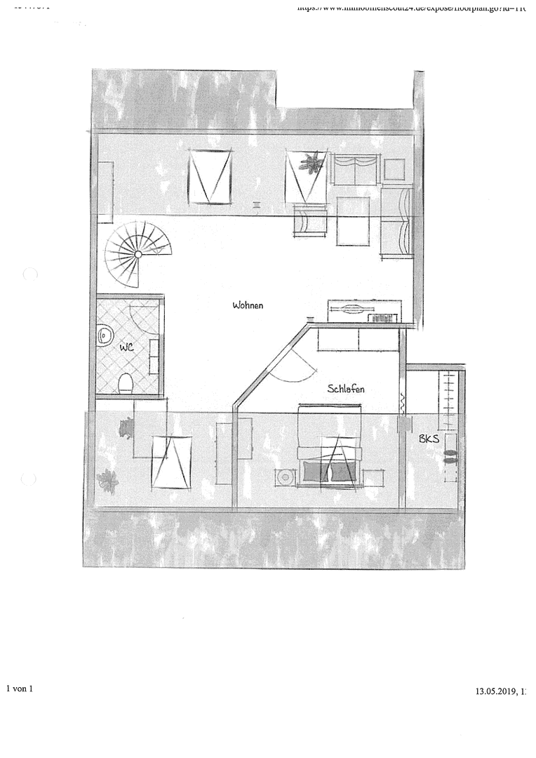 Pronájem bytu 4+1 108 m², Ludwigshafen, Porýní-Falc Pronájem bytu 4+1 108 m², Ludwigshafen, Porýní-Falc