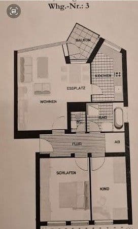 Pronájem bytu 3+1 75 m², Neuroderstraße 13, Nürnberg Langwasser, Bavorsko Pronájem bytu 3+1 75 m², Neuroderstraße 13, Nürnberg Langwasser, Bavorsko