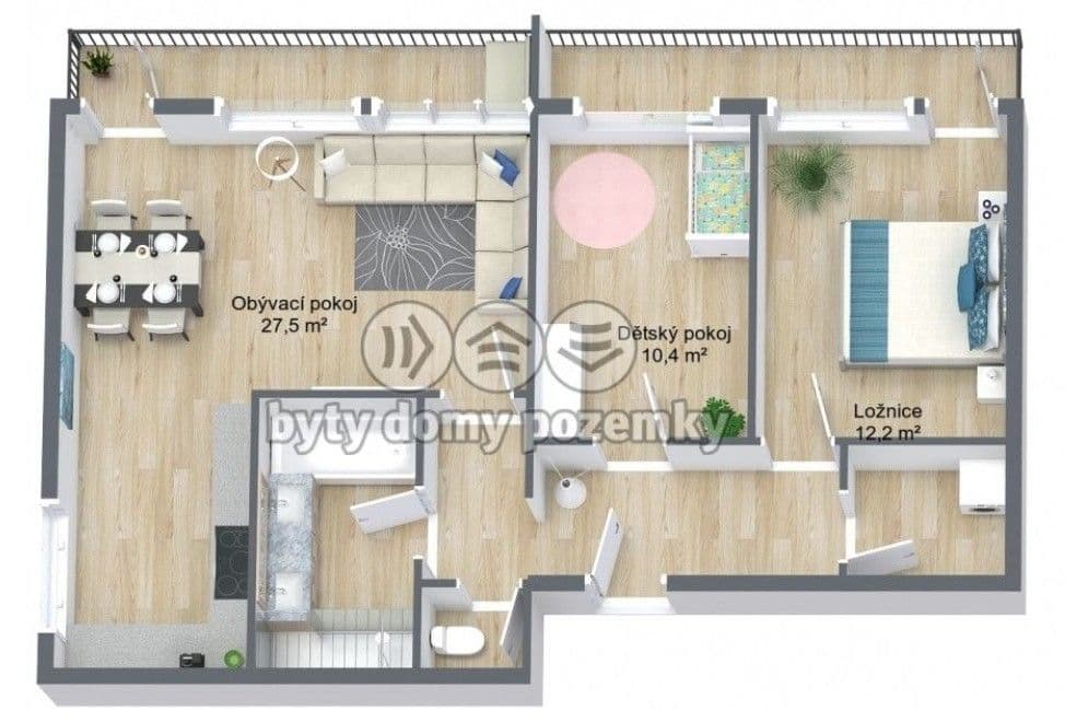 Prodej bytu 3+kk 80 m², Plamínkové, Praha, Praha Prodej bytu 3+kk 80 m², Plamínkové, Praha, Praha