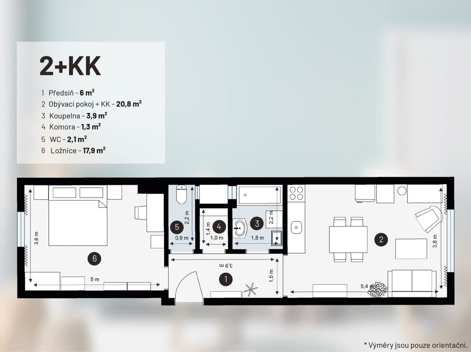Pronájem bytu 2+kk 53 m², Estonská, Praha, Praha Pronájem bytu 2+kk 53 m², Estonská, Praha, Praha