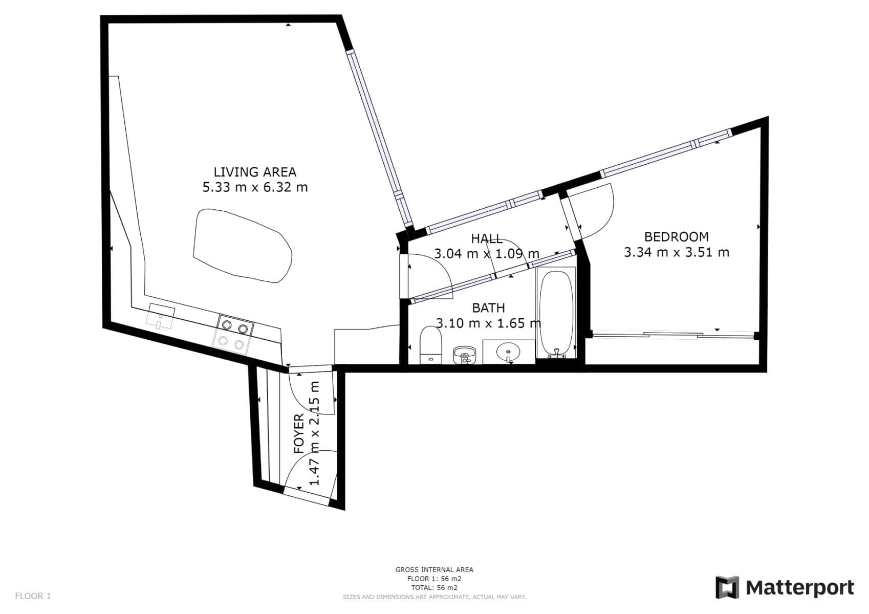 Pronájem bytu 2+kk 57 m², Komunardů, Praha, Praha Pronájem bytu 2+kk 57 m², Komunardů, Praha, Praha