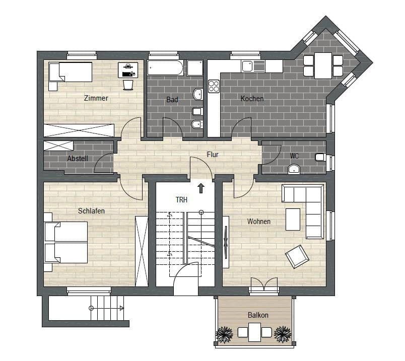 Pronájem bytu 3+1 89 m², Freital, Sasko Pronájem bytu 3+1 89 m², Freital, Sasko