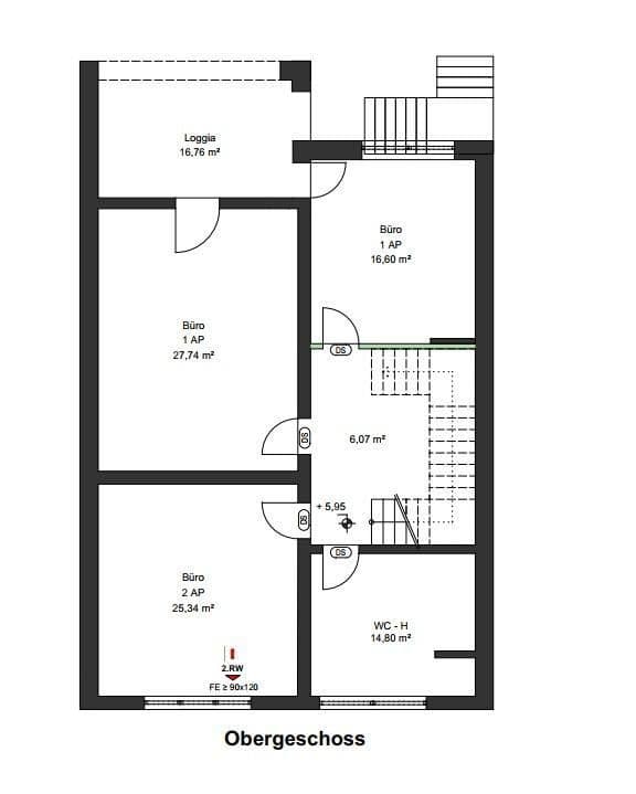 Pronájem kanceláře 403 m², Wuppertal, Severní Porýní-Vestfálsko Pronájem kanceláře 403 m², Wuppertal, Severní Porýní-Vestfálsko