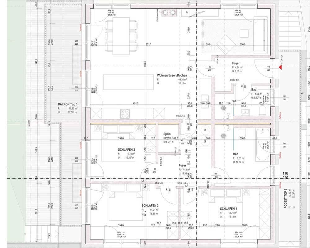 Prodej bytu 4+1 114 m², Bad Häring, Tyrolsko Prodej bytu 4+1 114 m², Bad Häring, Tyrolsko