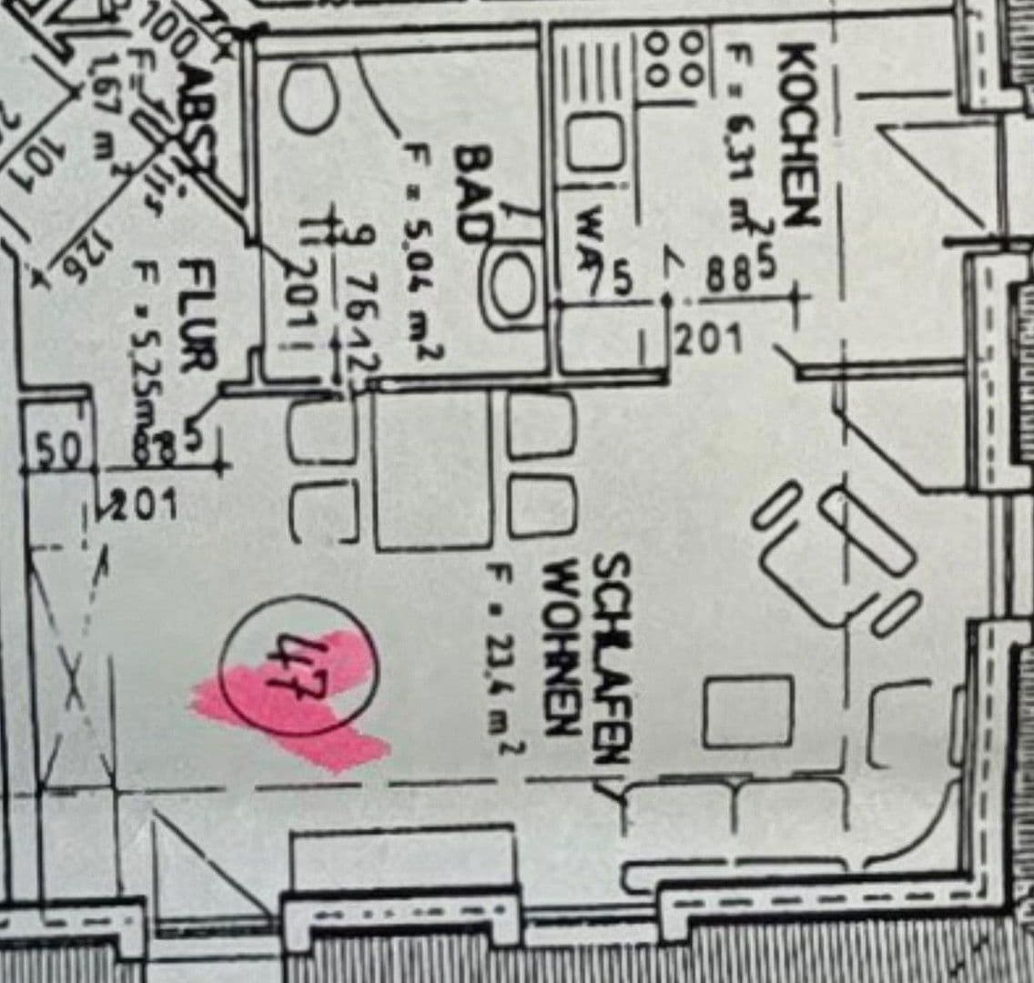 Pronájem bytu 2+1 41 m², Seminarist. 20d, Schneeberg, Sasko Pronájem bytu 2+1 41 m², Seminarist. 20d, Schneeberg, Sasko