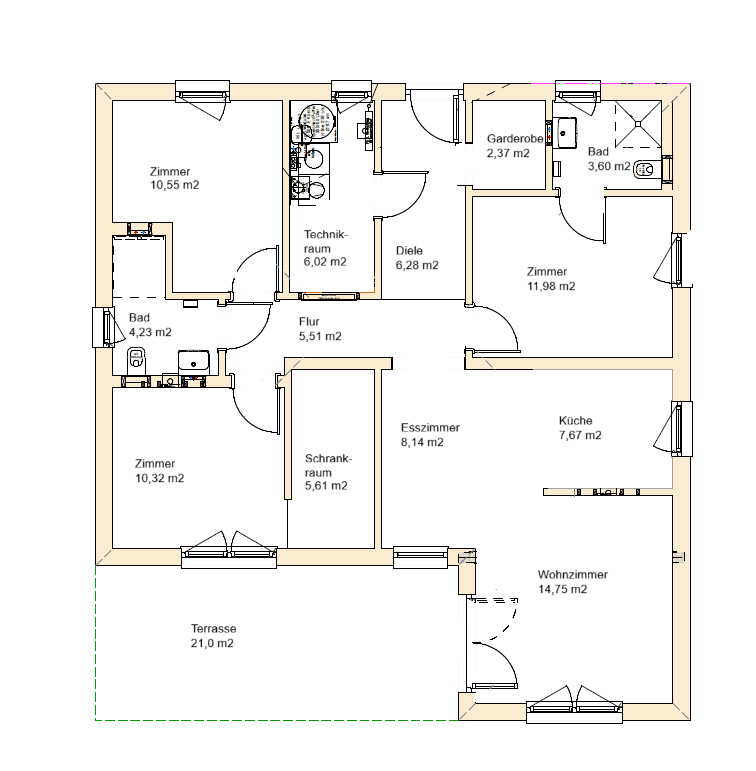 Pronájem domu 97 m², pozemek 564 m², Gerasdorf bei Wien (Oberlisse), Dolní Rakousko Pronájem domu 97 m², pozemek 564 m², Gerasdorf bei Wien (Oberlisse), Dolní Rakousko