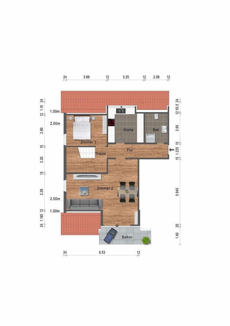 Prodej bytu 3+1 97 m², Kaiserstraße 37, Reutlingen, Bádensko-Württembersko Prodej bytu 3+1 97 m², Kaiserstraße 37, Reutlingen, Bádensko-Württembersko