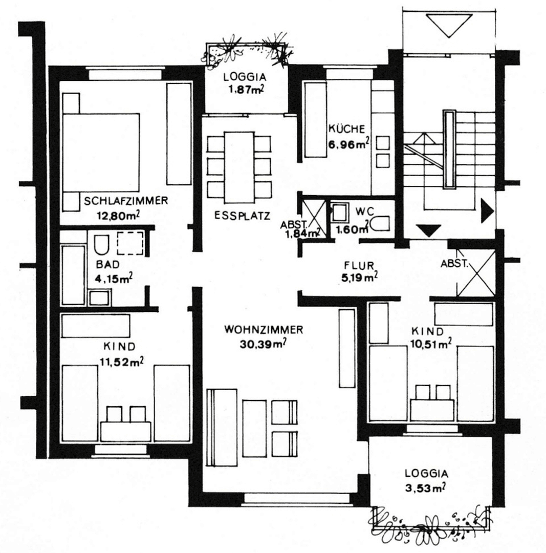 Pronájem bytu 4+1 92 m², Osnabrück, Dolní Sasko Pronájem bytu 4+1 92 m², Osnabrück, Dolní Sasko