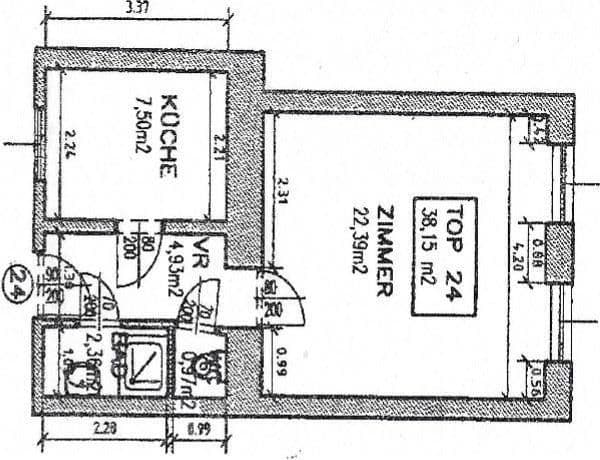 Pronájem bytu 1+kk 38 m², 1050 Wien, Wien Pronájem bytu 1+kk 38 m², 1050 Wien, Wien