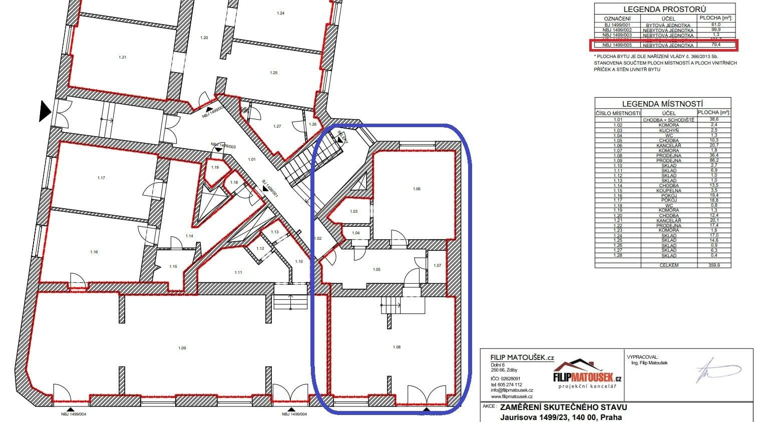 Prodej nebytového prostoru 79 m², Nuselská, Praha, Praha Prodej nebytového prostoru 79 m², Nuselská, Praha, Praha
