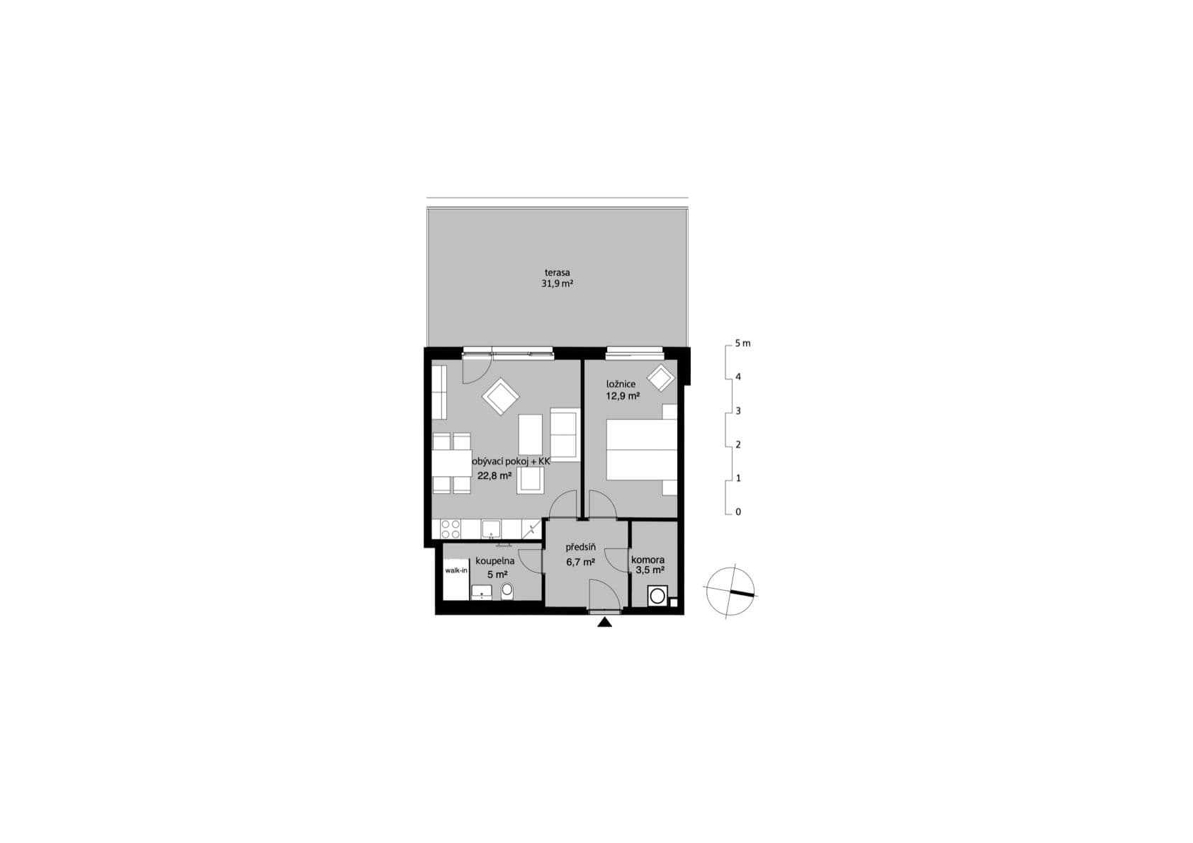 Prodej bytu 2+kk 53 m², Sedlářova, Praha, Praha Prodej bytu 2+kk 53 m², Sedlářova, Praha, Praha