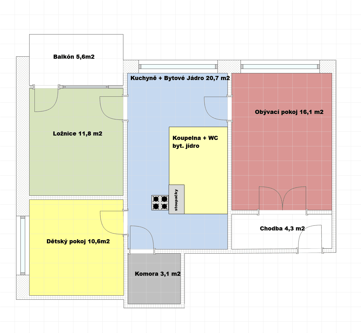 Prodej bytu 3+1 72 m², Mánesova, Hodkovice nad Mohelkou, Liberecký kraj Prodej bytu 3+1 72 m², Mánesova, Hodkovice nad Mohelkou, Liberecký kraj