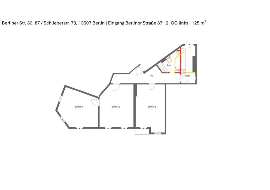 Pronájem bytu 3+1 125 m², Berliner Straße 87, Berlin, Berlín Pronájem bytu 3+1 125 m², Berliner Straße 87, Berlin, Berlín