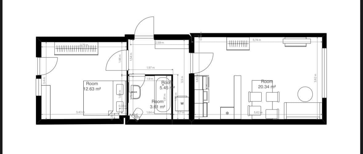 Pronájem bytu 2+1 43 m², Sperberstraße 19, Nürnberg, Bavorsko Pronájem bytu 2+1 43 m², Sperberstraße 19, Nürnberg, Bavorsko