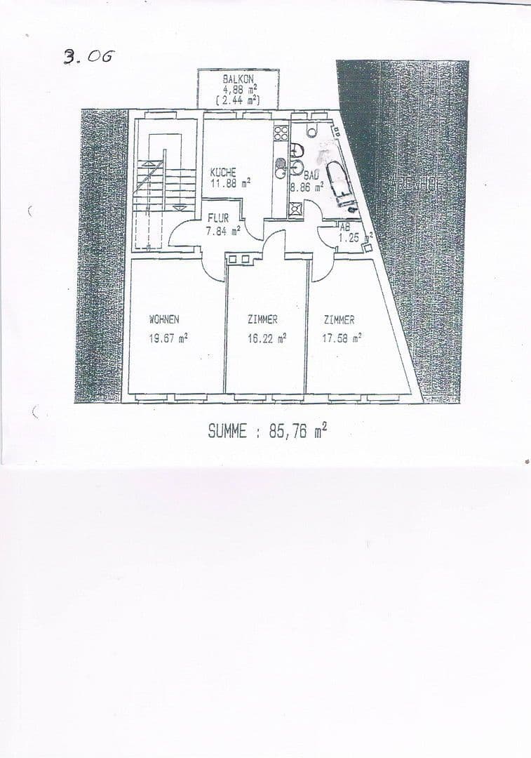 Pronájem bytu 3+1 86 m², Äußere Plauensche Str.5, Cvikov, Sasko Pronájem bytu 3+1 86 m², Äußere Plauensche Str.5, Cvikov, Sasko