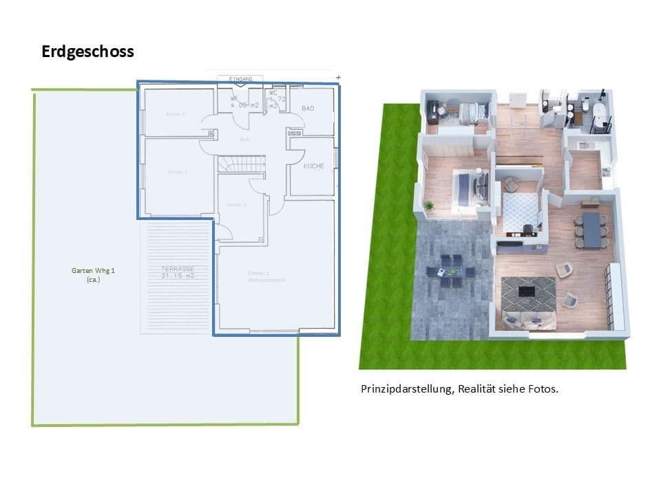 Pronájem bytu 6+1 180 m², Gilching, Bavorsko Pronájem bytu 6+1 180 m², Gilching, Bavorsko