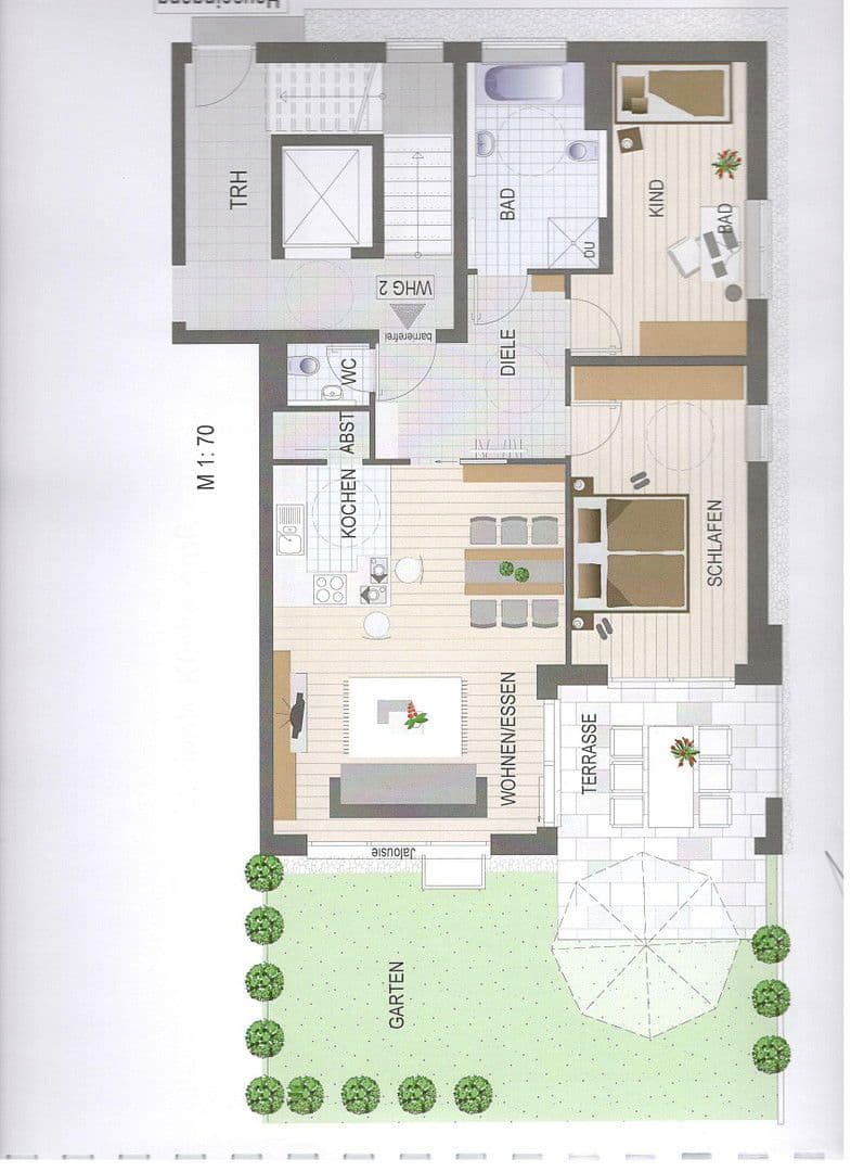 Pronájem bytu 3+kk 90 m², Gäufelden, Bádensko-Württembersko Pronájem bytu 3+kk 90 m², Gäufelden, Bádensko-Württembersko