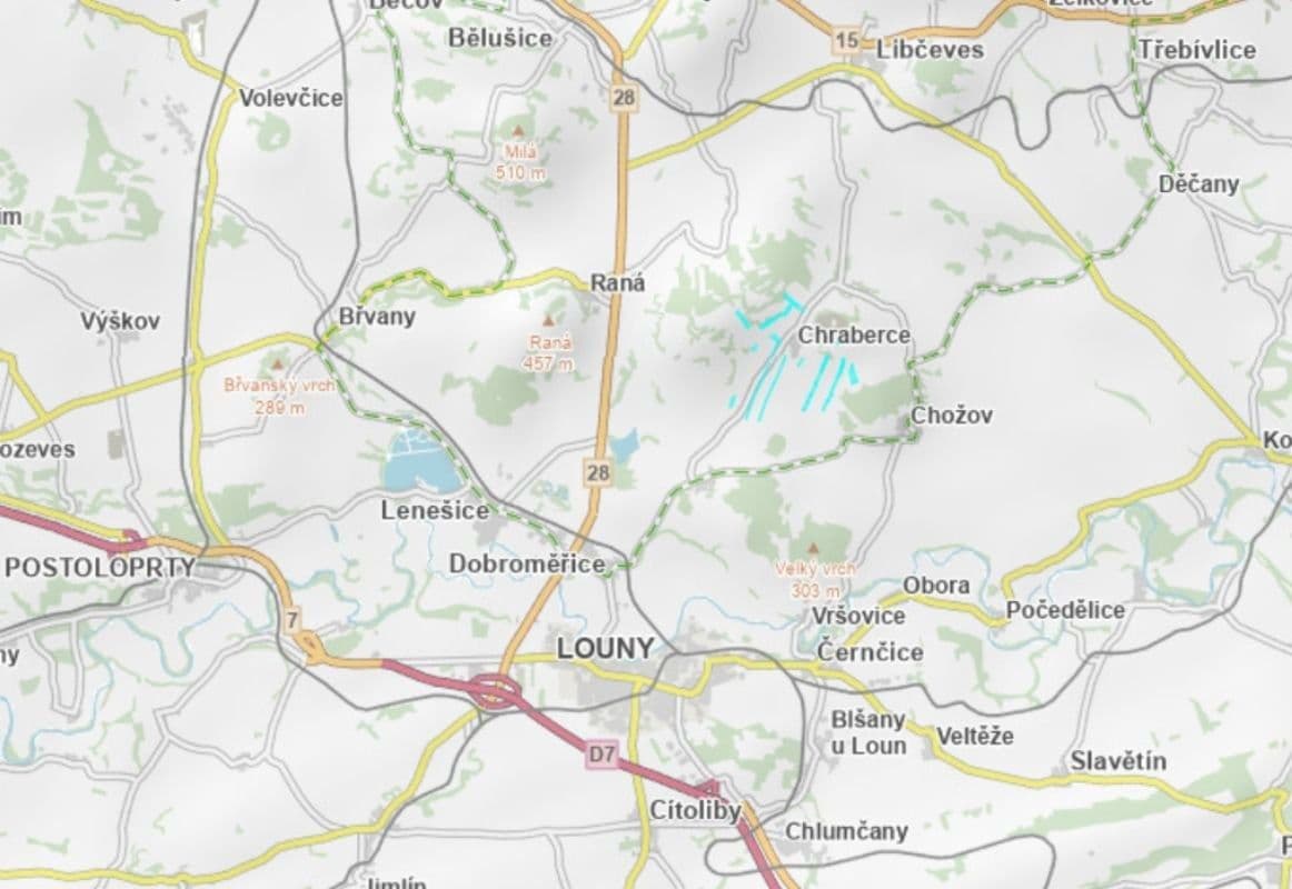 Prodej pozemku 72.557 m², Chraberce, Ústecký kraj Prodej pozemku 72.557 m², Chraberce, Ústecký kraj